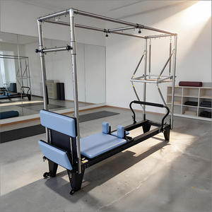 Machine de Pilates <span class=keywords><strong>Reformer</strong></span> en aluminium, équipement de sport et de fitness pour la maison, yoga, alliage d'aluminium, Cadillac Pilates complet avec trampoline - Product Image 2
