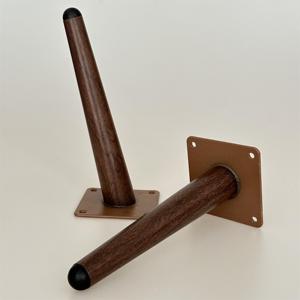 Urniture-Accesorios de metal cónico para muebles, patas de madera para sofá, nogal - Product Image 4