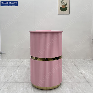 Mostrador de recepción frontal, mostrador de recepción de Salón Pequeño con mostrador con cajones bloqueables, mostrador de recepción con mostrador para belleza - Product Image 2