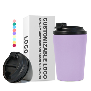 Gobelet isotherme en acier inoxydable personnalisé de 350 ml pour le café, le bureau, les boissons - Product Image 1