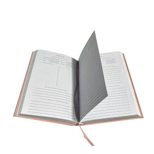 Cuaderno de Oficina Ecológico con Cubierta Dura, Encuadernación en Espiral, Diseño con Relieve Plateado y Cinta Decorativa, con Impresión Personalizada - Product Image 3
