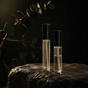 Clear <b>Glass</b> Cosmetic Spray <b>Bottle</b> Black Fine Mist <b>Pump</b> Cap Empty Refillable Perfume Atomizer Travel Size Wholesale Bulk Supply - Product Image 4