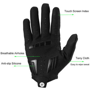 Guanti da Ciclismo ROCKBROS <span class=keywords><strong>MTB</strong></span> Guanti Neri per Moto e Bicicletta Antivento Caldi Termici Invernali a Dita Intere RB-S107-1 CN;GUA - Product Image 5