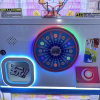 Distributeur de capsules à œufs surprise à double étage sur le thème de l'espace, à monnayeur, avec roue arc-en-ciel LED