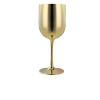 Verre à vin rouge en plastique Tritan de couleur or classique, capacité de 16 oz, TECANXIN pour les fêtes