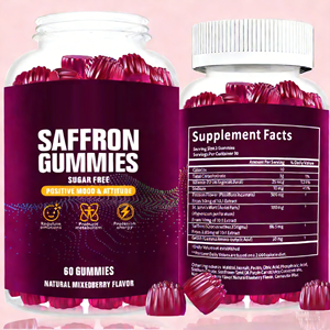 VitaHall Çok Satan OEM Safran Ekstresi Detoks Safran Ekstresi 60 Jelibon/Şişe Safran Ekstresi Jelibonları Enerji ve Ruh Hali Arttırıcı - Product Image 3