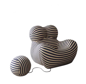 Fauteuil de relaxation individuel design 'Mother's Arms Hydrangea' pour salon et balcon, style influenceur - Product Image 1