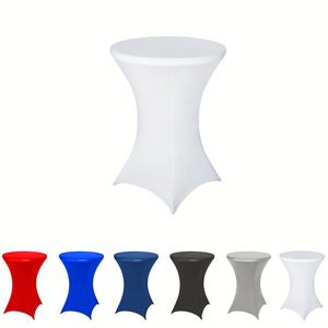 Mantel Redondo Negro Moderno Antideslizante para Mesa de Cóctel, Ideal para Fiestas y Bodas, Éxito de Ventas Transfronterizo - Product Image 3