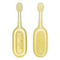 Meilleure brosse à dents d'Indonésie Échantillons gratuits Brosses à dents manuelles pour bébé Brosse à dents en silicone avec grattoir à langue