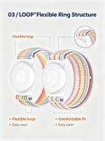 Bracelet de montre connectée en nylon tendance et protecteur, avec boucle élastique réglable, anti-perte, personnalisable pour enfants