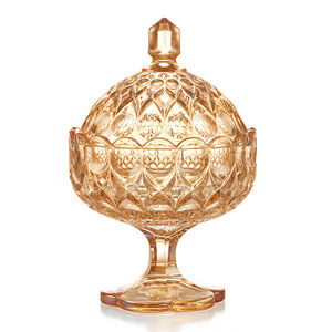 9051CJbx Angelica med contenitore insalatiera all'ingrosso con coperchio per decorazioni per la casa ciotola <span class=keywords><strong>di</strong></span> cocco set da re cristallo - Product Image 4