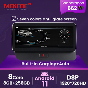Système Mekede Qualcomm 12.5 ''Android 8 + 256GB lecteur DVD de voiture pour <span class=keywords><strong>AUDI</strong></span> <span class=keywords><strong>Q5</strong></span>( RHD) Gps Navigation IPS + DSP - Product Image 3