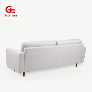 Orta yüzyıl Modern kapitone kanepe tersinir seksiyonel kanepe oturma odası L şeklinde 3 koltuk kumaşı kanepe - Product Image 6