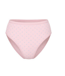 Culotte Hipster Rose Imprimée pour Femme, Taille Mi-Haute en Coton avec Bande Élastique Extérieure Durable, Légère et Extensible, Sous-vêtement Féminin - Product Image 2