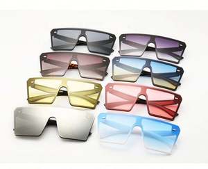 Gafas de Sol Cuadradas Grandes Transparentes con Degradado de Moda para Hombre y Mujer, Gran Venta 2020 - Product Image 4