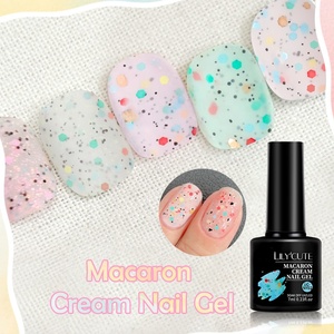 Lilycute 7ml Macaron kẹo Sequins long lanh Nail Gel Men mùa xuân mùa hè pastel ánh sáng màu sắc gel sơn móng tay - Product Image 4