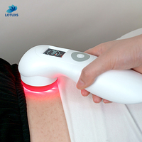 Equipamentos de terapia física de luz vermelha 650nm 808nm, dispositivo de fisioterapia com laser de baixo nível, para cura de feridos