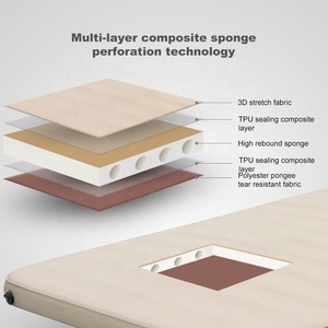 Materassino da <span class=keywords><strong>campeggio</strong></span> auto-gonfio per esterni materassino da 10cm 4 pollici auto gonfiabile in <span class=keywords><strong>spugna</strong></span> da <span class=keywords><strong>campeggio</strong></span> - Product Image 4