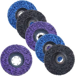 Meilleure qualité décapage roue et disque rond polissage abrasif sable meulage Surface finition propre bande disque - Product Image 1