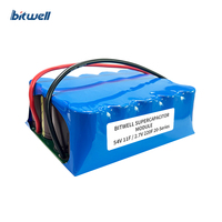 Modul Kapasitor Farad BITWELL Seri 20 Diameter 30mm 54V yang Dapat Disesuaikan, Modul Super Kapasitor 11F - Suhu Operasi -40~+65