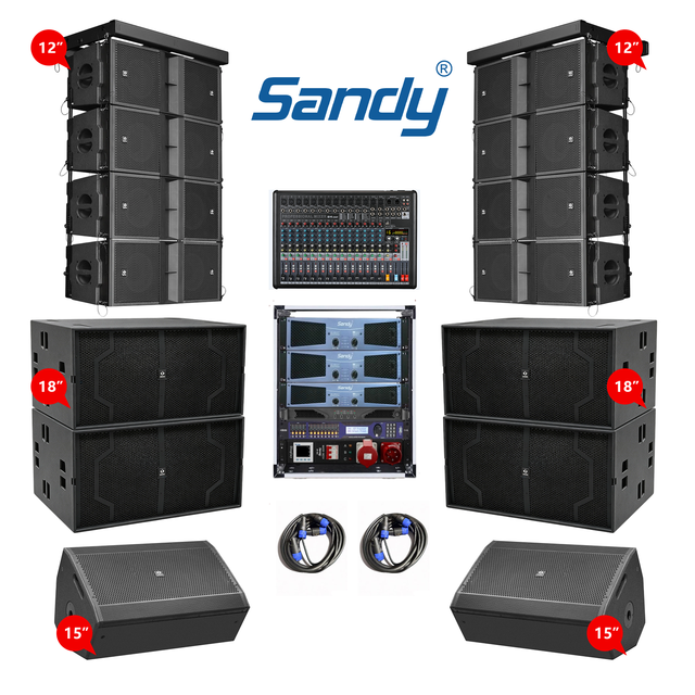 Factory Sound System Equipment  Dual 12 Inch Line Array Speaker System Pro Audio for Outdoor Music Events