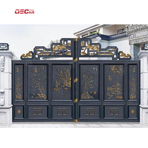 Puerta Corredera de Aluminio Fundido RTS-Wholesaler, Puerta Corredera Automática Giratoria, Puertas Eléctricas de Acero Arqueado Galvanizado - Product Image 3