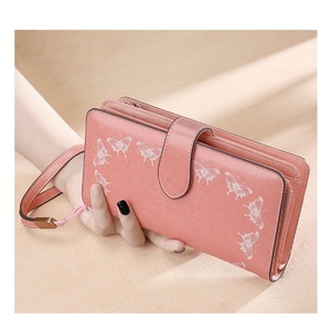 Large Capacity Vintage Style Ladies' Clutch <b>Wallet</b> Multifunctional Fashion Leather Thread Polyester <b>Long</b> Zipper RFID Open - Product Image 2