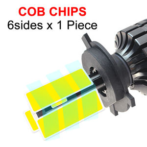 Venta al por mayor 6 lado 9005 9006 <span class=keywords><strong>H1</strong></span> H3 H4 H7 H11 Universal 12V móvil coche Led faros delanteros faros Led - Product Image 2