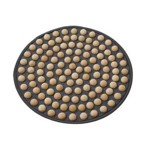 LADYGLOWオリジナル木足リフレクソロジー指圧ボード固体ドライ材料健康ケアマッサージスティックボールローラー - Product Image 1