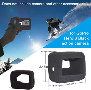 Cubierta de Espuma para Reducción de Ruido del Viento para Cámara GoPro Hero 8, Micrófono a Prueba de Viento, Esponja Protectora para Grabación en Exteriores - Product Image 2