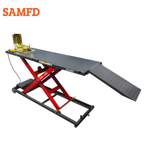 Rampa de elevación de soporte de motocicleta hidráulica eléctrica SAMFD con capacidad de elevación de 700kg mesa elevadora de tijera para motocicleta - Product Image 2