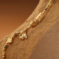 Bracelet perlé TANGPEI pour femme avec pendentif éléphant doré, en alliage et pierres, bijoux de mode