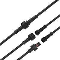 Connecteur circulaire PVB angulaire étanche 6P à brancher avec câble de 1M pour soudure rapide de fils PCB pour applications électriques