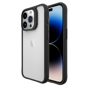 Pour iPhone15 étui <span class=keywords><strong>souple</strong></span> TPU <span class=keywords><strong>lunette</strong></span> PC couverture arrière coque de téléphone transparente antichoc anti-rayures pour iPhone 15 15 Pro Max - Product Image 2