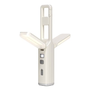 Led Multi Functional <b>Flashlight</b> <b>Rechargeable</b> Battery Camping Light Beige Color High Intensity Portable Outdoor Use - Product Image 2