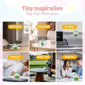 Balle de golf en laine faite à la main, crochetée, amusante, cadeau d'entraînement émotionnel pour golfeur adulte, jouet de golf unique pour <span class=keywords><strong>anniversaire</strong></span> - Product Image 4