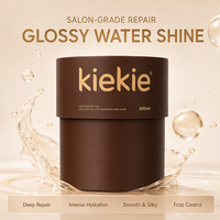 Masque capillaire à l'acide hyaluronique et au thé, KieKie Cyclic Hexapeptide, réparation profonde des cheveux abîmés et décolorés, hydratation et brillance, 600 ml en stock