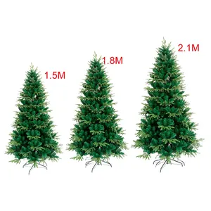 Outdoor Street Copper Artificial Christmas Tree Supplier Pe Christmas Tree for Sale with Light