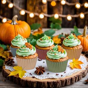 Moules à cupcakes d'automne 11 cm x 6 cm, gobelets à pâtisserie en papier chauds pour l'automne, couleurs de mariage, emballages standard pour muffins et cupcakes pour les fournitures de fête - Product Image 5