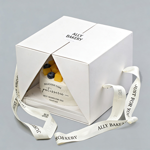 Boîte d'expédition en papier pour biscuits, gâteaux, desserts, chocolats, avec votre logo – Offre Spéciale - Product Image 1