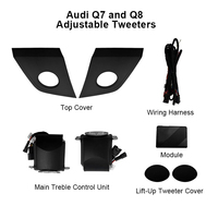 Kit d'éclairage d'ambiance intérieur pour Audi Q7 Q8 2026 avec haut-parleurs tweeter rétractables, amélioration d'usine d'origine, lampe d'ambiance