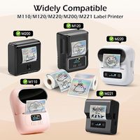 Papier d'étiquettes thermiques holographiques laser dégradées imperméables compatibles avec Phomemo M220/M110/M108