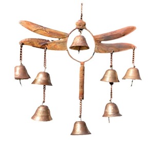 Carillon à vent libellule pour <span class=keywords><strong>jardin</strong></span> avec clochettes – Décoration extérieure en laiton, magnifiquement conçu, coloré – Offre spéciale - Product Image 5