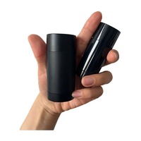 Bâton déodorant noir mat/1oz, push-up cosmétique, rond, noir mat, remplissage du tube de protection solaire, 50 pièces, 30g