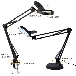 <span class=keywords><strong>Lampe</strong></span> <span class=keywords><strong>loupe</strong></span> 2 en 1 <span class=keywords><strong>avec</strong></span> support, <span class=keywords><strong>loupe</strong></span> à LED 3 couleurs Modes pour la lecture, activités manuelles, artisanat - Product Image 2