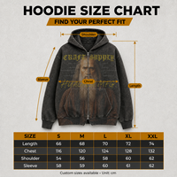 Sweat à capuche zippé boxy personnalisé 380 GSM pour homme, délavage acide, impression DTG, épaules tombantes, fermeture éclair bidirectionnelle, cordon de serrage, poche kangourou, usine OEM ODM