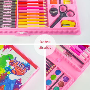 Ensemble de dessin et d'artisanat créatif de 150 pièces uniques, best-seller, avec des marqueurs aquarelle, des crayons et des crayons de cire pour enfants - Product Image 3