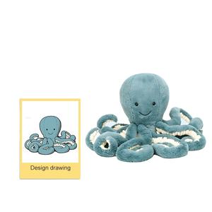 Новая дизайнерская плюшевая игрушка в виде мультяшного осьминога, милые мягкие игрушки, куклы, плюшевые изделия на заказ для детей, подарок на день рождения - Product Image 1