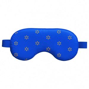 Customized Natural Satin Polyester Travel Eye Mask <b>Sleep</b> Personalized With Custom Logo for Promotional & Business Gifts - Product Image 2
