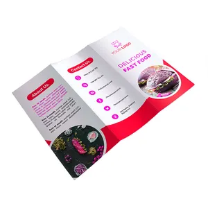 A granel impressão a4 papel flyer/brochura/manual manual de instrução